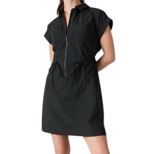 Athleta Hard to find Topspin Dress Tie/Cinch Waist, SPF 50 great for travel!!